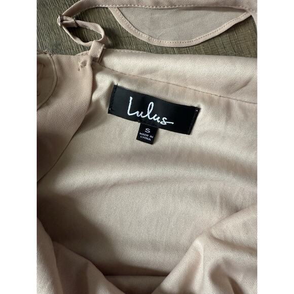 Lulus Blush‎ Pink Formal Prom Evening Gown Bridesmaid Maxi Dress Wedding Size S - Picture 4 of 7